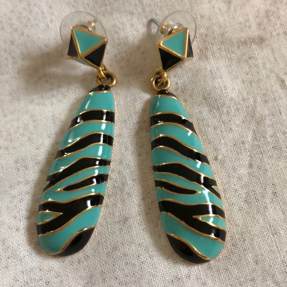 K.J.L by Kenneth Jay Lane Animal Enamel earrings.